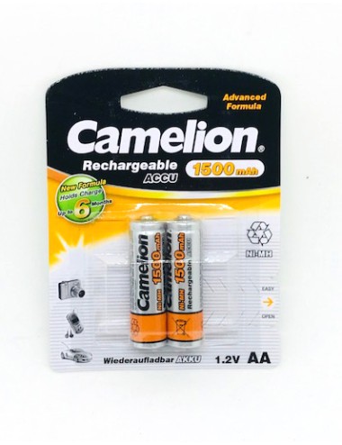 CAMELION PILA RECARGABLE NI NH LR06 AA 1500MAH (BLIS 2)
