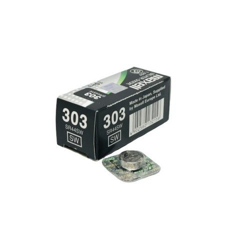 PILA OXIDO PLATA 303 MAXELL  (UNIDAD)