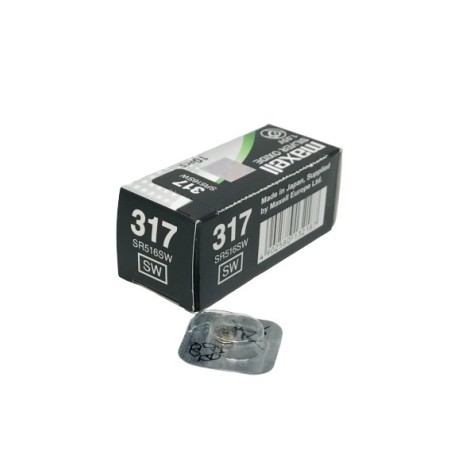 PILA OXIDO PLATA 317 MAXELL  (UNIDAD)